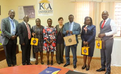 Courtesy Call by Dr. Maria Amelina (PhD) to KCA University