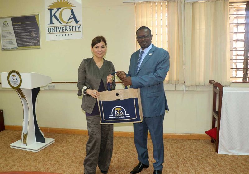 Courtesy Call by Dr. Maria Amelina (PhD) to KCA University