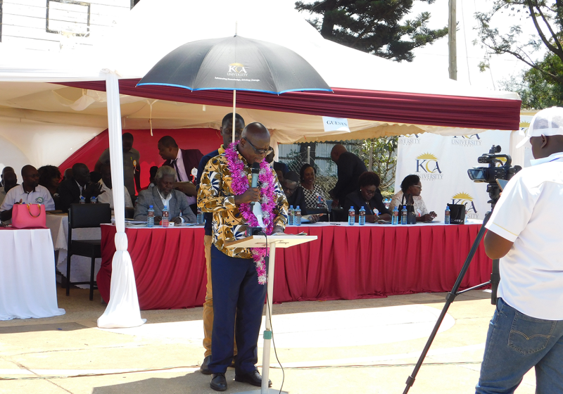 Prof. Vincent Onywera - Chief guest during Kisumu School prize giving ceremony