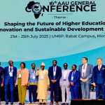 Leadership in Motion: Prof. Isaiah I. C. Wakindiki joins fellow higher education leaders at the 16th AAU General Conference in Rabat, Morocco, following his election as Vice President of the Association of African Universities (2025–2029)