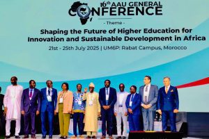Leadership in Motion: Prof. Isaiah I. C. Wakindiki joins fellow higher education leaders at the 16th AAU General Conference in Rabat, Morocco, following his election as Vice President of the Association of African Universities (2025–2029)