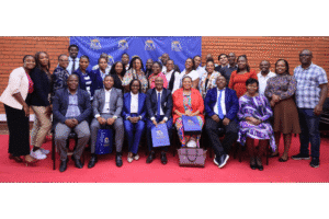 KCA University faculty and students with delegates from the University of Limpopo during an exchange program on academic collaboration and international engagement.
